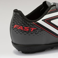 Chuteira Society Infantil Umbro Fast II - Foto 4
