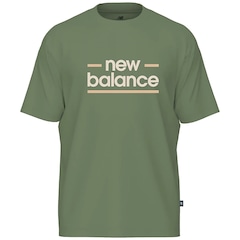 Camiseta New Balance Linear Lines Masculina - Foto 1