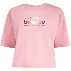 Camiseta New Balance Cropped Reimagined Feminina - Video 1