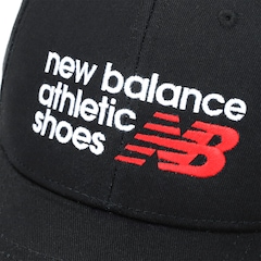 Boné Adulto New Balance 6 Panel Athletics Aba Curva - Foto 5