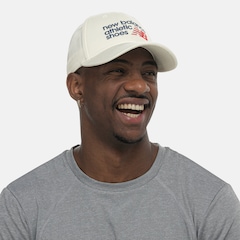 Boné Adulto New Balance 6 Panel Athletics Aba Curva - Foto 2