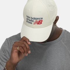 Boné Adulto New Balance 6 Panel Athletics Aba Curva - Foto 5