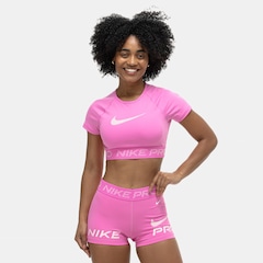 Camiseta Feminina Nike Pro Dri-FIT Tight Gráfica - Foto 6