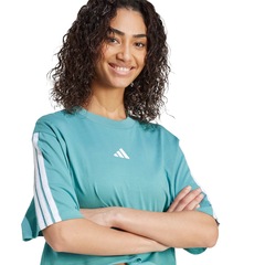 Camiseta adidas Essentials Três Listras Feminina - Foto 5