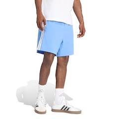 Bermuda adidas Malha Simples Essentials Três Listras Masculina - Foto 3