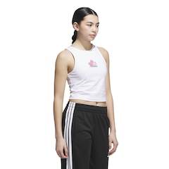 Camiseta Regata adidas Gráfica Mercado de Agricultores Cropped Feminina - Foto 3