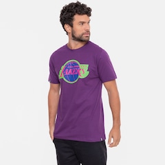 Camiseta NBA Neon Colors Los Angeles Lakers - Masculina - Foto 2