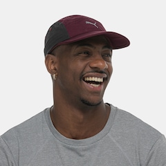 Boné Adulto Puma Essential Running 5 Panel Aba Reta - Foto 2