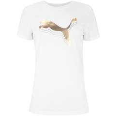 Camiseta PUMA Essential Metallic Feminina - Foto 1