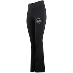 Calça Legging Puma Essentials Script High-Waist Flared Feminina - Foto 1