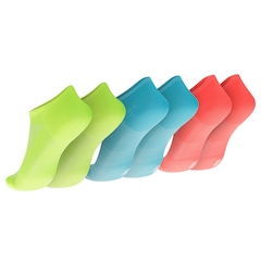 Kit de Meias Para Corrida Olympikus Tripack Neon 3 Pares - Foto 2