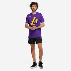 Camiseta Los Angeles Lakers NBA Nike Masculina - Foto 4