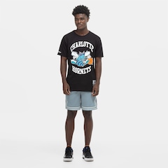 Camiseta Mitchell & Ness Charlotte Hornets NBA Basic Masculina - Foto 4