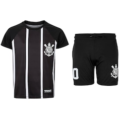 Kit de Uniforme do Corinthians Infantil Coimbra Camiseta + Calção - Foto 2