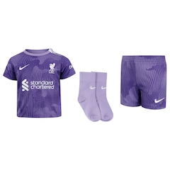 Kit de Uniforme do Liverpool Infantil Nike Camiseta + Calção + Meia - Foto 1