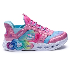 Tênis Infantil Skechers Infinite Heart Lights Etern - Foto 1
