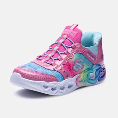 Tênis Infantil Skechers Infinite Heart Lights Etern - Foto 7