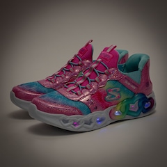 Tênis Infantil Skechers Infinite Heart Lights Etern - Foto 8