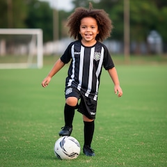 Kit de Uniforme do Figueirense I 25/26 Infantil Volt Camiseta + Calção - Foto 2