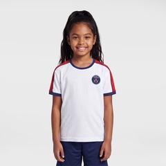 Camiseta Paris Saint-Germain Dawn Braziline Infantil - Foto 4