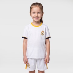 Kit de Uniforme do Real Madrid Braziline Infantil Camiseta + Calção - Foto 4