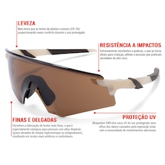 Óculos de Sol Unissex Oxer Esportivo Solstice LFU - Foto 4