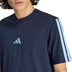 Camiseta Adidas Essentials Tres Listras Malha Simples Masculina - Foto 5