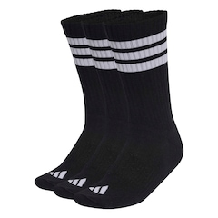 Kit Meias adidas Sportswear Três Listras Essentials Crew com 3 Pares - Foto 1
