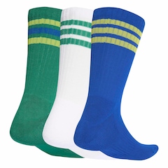 Kit de Meia adidas Sportswear Três Listras Essentials Crew com 3 Pares - Foto 2
