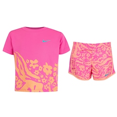 Conjunto Infantil Nike Wild Flow Camiseta + Short - Foto 1
