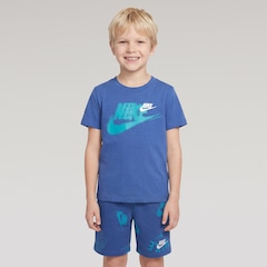 Conjunto Camiseta + Bermuda Infantil Nike Youth Basic - Foto 1