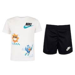 Conjunto Infantil Nike Just Do It Camiseta + Bermuda - Foto 1