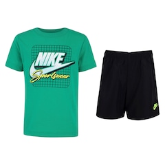 Conjunto Infantil Nike Sportswear Traning Camiseta + Bermuda - Foto 1