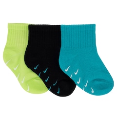 Kit de Meias Nike Retro Rush Infantil com 3 Pares - Foto 2