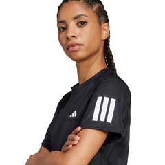 Camiseta adidas Club Três Listras Tênis Climacool Feminina - Foto 6