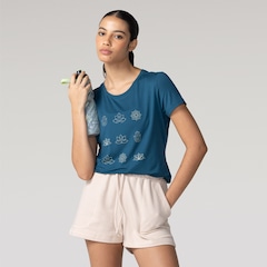 Camiseta Oxer Cord Estampa Regulação Termica Feminina - Foto 1