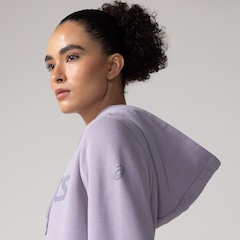 Blusão Moletom ASICS Canguru Com Fleece Feminino - Foto 4