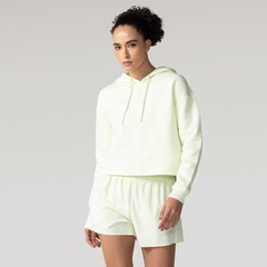 BLUSAO ASICS CROPPED COM CAPUZ E FLEECE - Foto 1