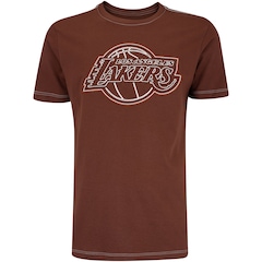 Camiseta Los Angeles Lakers NBA Minimal N0490 Masculina - Foto 1