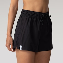Shorts Oxer Liso Cos Contrastante - Feminino - Foto 2