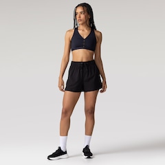 Shorts Oxer Liso Cos Contrastante - Feminino - Foto 4