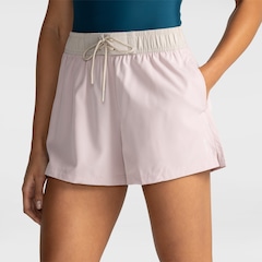 Shorts Oxer Liso Cos Contrastante - Feminino - Foto 1