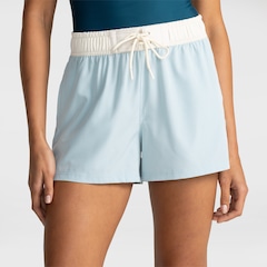 Shorts Oxer Liso Cos Contrastante - Feminino - Foto 1