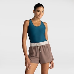 Shorts Oxer Liso Cos Contrastante - Feminino - Foto 3