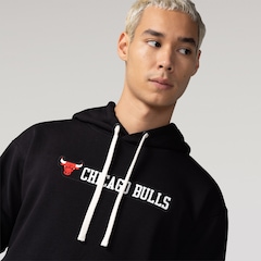 Blusão com Capuz NBA Chicago Bulls Wordmark - Masculino - Foto 5