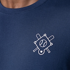 Camiseta Adams Baseball Casual - Masculina - Foto 4