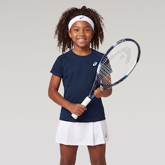 Camiseta Asics Emblema Racket Menina - Infantil - Foto 1