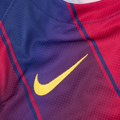 Camisa Barcelona I 25/26 Torcedor Pro Nike Infantil - Foto 9