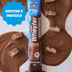 Barra de Proteina +Mu Choco Wheyfer Chocolate - Unidade - Foto 1