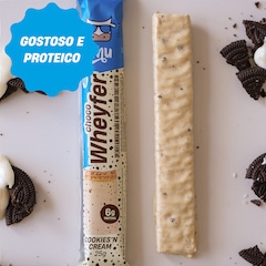 Barra de Proteina +MU Choco Wheyfer Sabor Cookies - Unidade - Foto 1